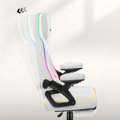 Huzaro Fotel gamingowy Force 4.6 RGB White Mesh Huzaro Fotel gamingowy Force 4.6 RGB White Mesh