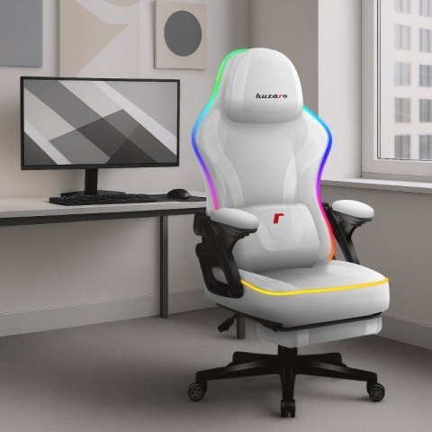 Huzaro Fotel gamingowy Force 4.6 RGB White Mesh Huzaro Fotel gamingowy Force 4.6 RGB White Mesh