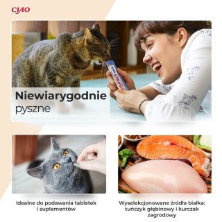 INABA INABA CHURU kurczak/wołowina przysmak kot 4x14g