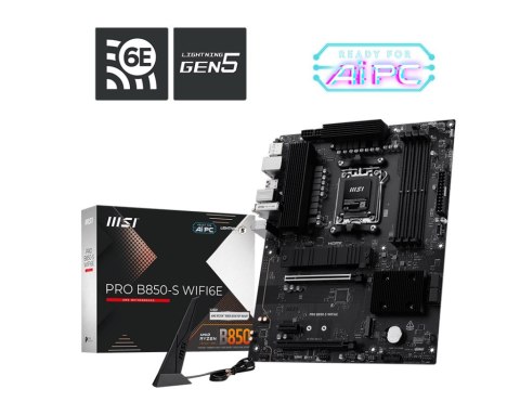 MSI Płyta główna MSI PRO B850-S WIFI6E MSI Płyta główna MSI PRO B850-S WIFI6E