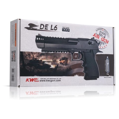RANGER Pistolet wiatrówka RANGER DE 44 Magnum L6 FULL AUTO KWC kal. 4,5 BBs BLOW BACK 15 strz. METAL Slide CO2