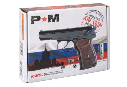 RANGER Wiatrówka pistolet RANGER PM Diabolo KWC kal. 4,5 2x6 strz. FULL METAL CO2 (AAKCPD441AZB) RANGER Wiatrówka pistolet RANGER PM Diabolo KWC kal. 4,5 2x6 strz. FULL METAL CO2 (AAKCPD441AZB)
