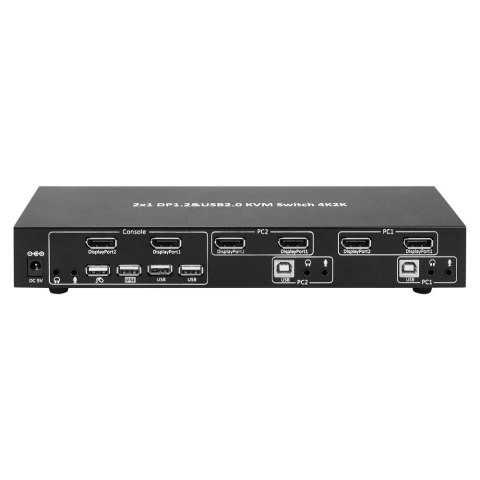 TECHly TECHLY PRZEŁĄCZNIK KVM DISPLAYPORT/USB 2X1 DUAL HE TECHly TECHLY PRZEŁĄCZNIK KVM DISPLAYPORT/USB 2X1 DUAL HE