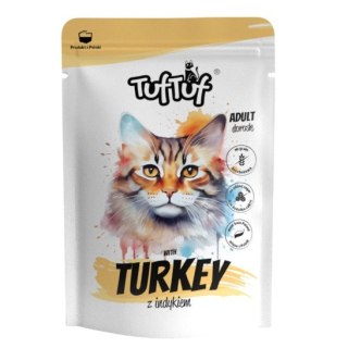 TufTuf Tuf Tuf Saszetka mielonka z indykiem dla kota 100g