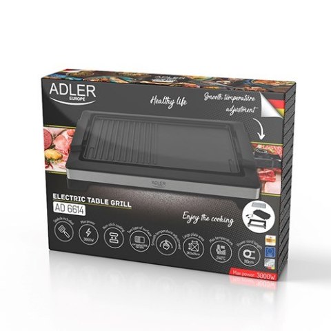 Adler Grill elektryczny ADLER AD 6614 Adler Grill elektryczny ADLER AD 6614