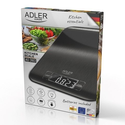 Adler Waga kuchenna ADLER AD 3183b czarna Adler Waga kuchenna ADLER AD 3183b czarna