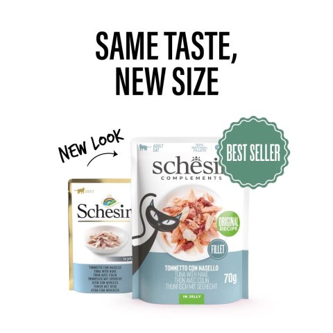 Agras Pet Foods SCHESIR Adult Tuńczyk z morszczukiem 70g Agras Pet Foods SCHESIR Adult Tuńczyk z morszczukiem 70g