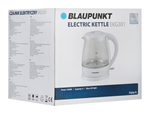 Blaupunkt Czajnik elektryczny Blaupunkt EKG301 (1630W 1l; kolor biały) Blaupunkt Czajnik elektryczny Blaupunkt EKG301 (1630W 1l; kolor biały)