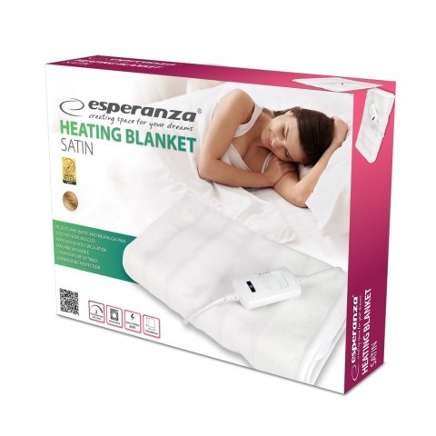 Esperanza ESPERANZA KOC ELEKTRYCZNY SATIN BIAŁY EHB002 Esperanza ESPERANZA KOC ELEKTRYCZNY SATIN BIAŁY EHB002