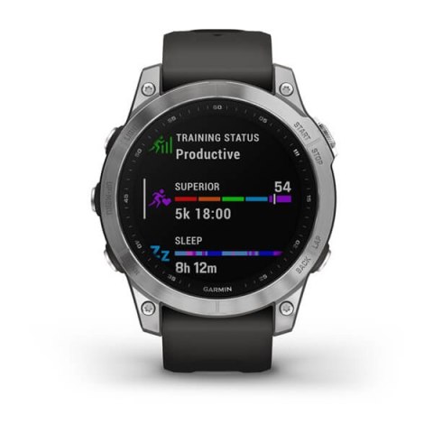 Garmin Zegarek Garmin Fenix 7 Standard Edition (47 mm) Silver / Graphite Band (WYPRZEDAŻ) Garmin Zegarek Garmin Fenix 7 Standard Edition (47 mm) Silver / Graphite Band (WYPRZEDAŻ)
