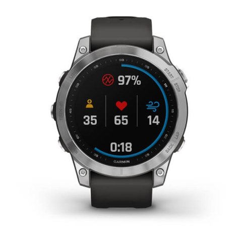 Garmin Zegarek Garmin Fenix 7 Standard Edition (47 mm) Silver / Graphite Band (WYPRZEDAŻ) Garmin Zegarek Garmin Fenix 7 Standard Edition (47 mm) Silver / Graphite Band (WYPRZEDAŻ)
