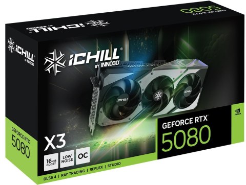 INNO3D Karta graficzna INNO3D GeForce RTX 5080 ICHILL X3 INNO3D Karta graficzna INNO3D GeForce RTX 5080 ICHILL X3