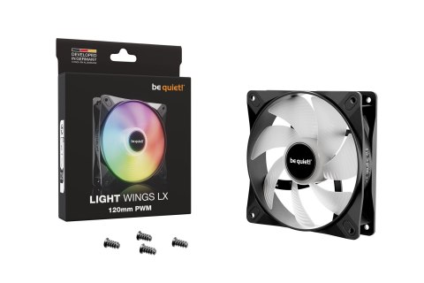 BE QUIET! WENTYLATOR BE QUIET! Light Wings LX 120mm PWM BE QUIET! WENTYLATOR BE QUIET! Light Wings LX 120mm PWM