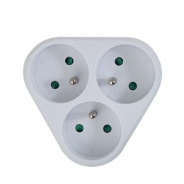 Esperanza ESPERANZA ROZGAŁĘŹNIK ELEKTRYCZNY 3 GNIAZDA BIAŁY ELK303W
