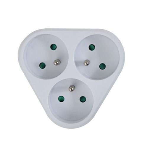 Esperanza ESPERANZA ROZGAŁĘŹNIK ELEKTRYCZNY 3 GNIAZDA BIAŁY ELK303W Esperanza ESPERANZA ROZGAŁĘŹNIK ELEKTRYCZNY 3 GNIAZDA BIAŁY ELK303W