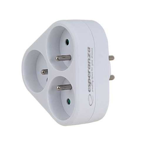 Esperanza ESPERANZA ROZGAŁĘŹNIK ELEKTRYCZNY 3 GNIAZDA BIAŁY ELK303W Esperanza ESPERANZA ROZGAŁĘŹNIK ELEKTRYCZNY 3 GNIAZDA BIAŁY ELK303W