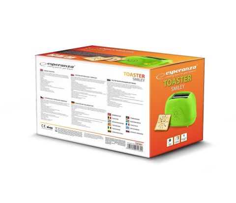 Esperanza Toster Esperanza SMILEY EKT003 (750W; kolor zielony)