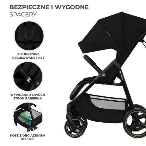 KinderKraft Kinderkraft wózek spacerowy TRIG 3 ONYX BLACK KinderKraft Kinderkraft wózek spacerowy TRIG 3 ONYX BLACK
