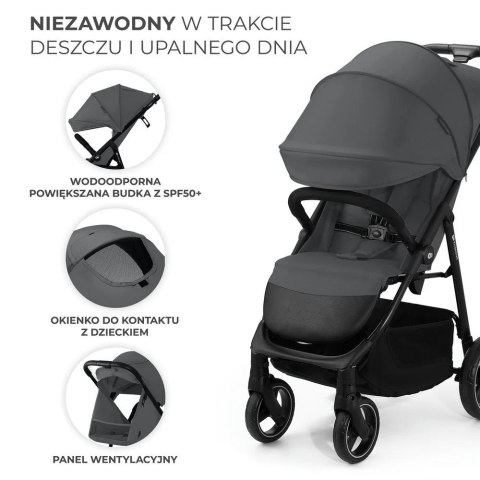 KinderKraft Kinderkraft wózek spacerowyTRIG 3 GRANITE GREY KinderKraft Kinderkraft wózek spacerowyTRIG 3 GRANITE GREY