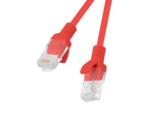 Lanberg PATCHCORD KAT.6 UTP 0.5M CZERWONY FLUKE PASSED LANBERG 10-PACK
