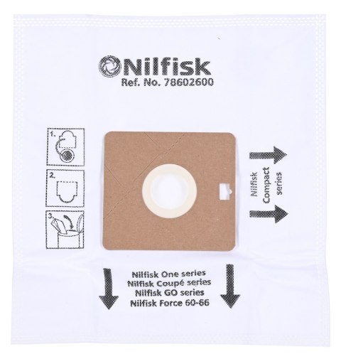 NILFISK NILFISK Worki materiał do odkurzaczy NEOCOUPE 5szt NILFISK NILFISK Worki materiał do odkurzaczy NEOCOUPE 5szt
