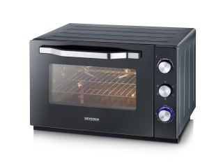 SEVERIN SEVERIN MINI PIEKARNIK, TERMOOBIEG, ZAKRES TEMP. 100°C-230°C, RUSZT, BLACHA, ROŻEN, TACA, TIMER, 60 L, MOC 2200W TO2073