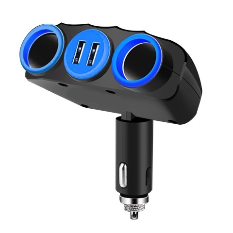 VAKOSS VAKOSS ZASILACZ SAMOCHODOWY TP-3268K, 2X GNIAZDO ZAPALNICZKI + 2X USB