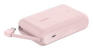 Belkin BELKIN POWERBANK 10 000 MAH, 20W, KABEL USB-C,PINK