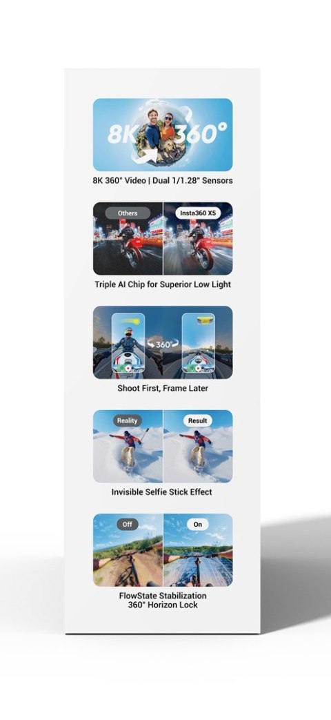 Insta360 Kamera Insta360 X5 Essentials Bundle Insta360 Kamera Insta360 X5 Essentials Bundle