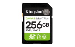 Kingston KINGSTON SDXC 256GB Canvas Select Plus Gen3 150MB/s