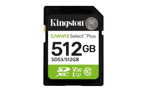 Kingston KINGSTON SDXC 512GB Canvas Select Plus Gen3 150MB/s Kingston KINGSTON SDXC 512GB Canvas Select Plus Gen3 150MB/s
