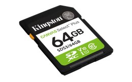 Kingston KINGSTON SDXC 64GB Canvas Select Plus Gen3 100MB/s