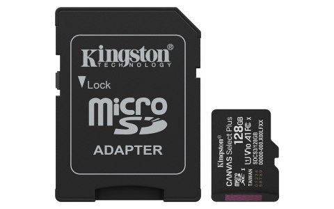 Kingston KINGSTON microSDXC 128GB Canvas Select Plus 3 + ADP Kingston KINGSTON microSDXC 128GB Canvas Select Plus 3 + ADP