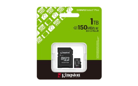 Kingston KINGSTON microSDXC 1TB Canvas Select Plus 3 + ADP Kingston KINGSTON microSDXC 1TB Canvas Select Plus 3 + ADP