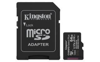 Kingston KINGSTON microSDXC 64GB Canvas Select Plus 3 + ADP