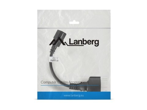 Lanberg LANBERG PRZEDŁUŻACZ KABLA ZASILAJĄCEGO IEC 320 C14 -> SCHUKO(F), 20CM Lanberg LANBERG PRZEDŁUŻACZ KABLA ZASILAJĄCEGO IEC 320 C14 -> SCHUKO(F), 20CM