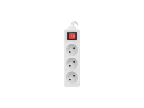 Lanberg Przedłużacz Lanberg PS1-03E-0300-W (3m; kolor biały) Lanberg Przedłużacz Lanberg PS1-03E-0300-W (3m; kolor biały)