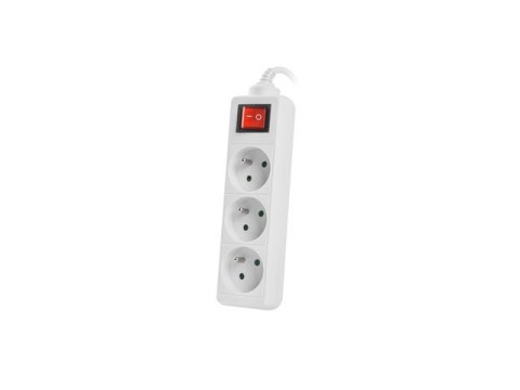 Lanberg Przedłużacz Lanberg PS1-03E-0300-W (3m; kolor biały) Lanberg Przedłużacz Lanberg PS1-03E-0300-W (3m; kolor biały)
