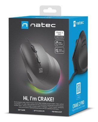 NATEC NATEC MYSZ WERTYKALNA CRAKE 2 PRO 12800DPI PROGRAMOWALNA
