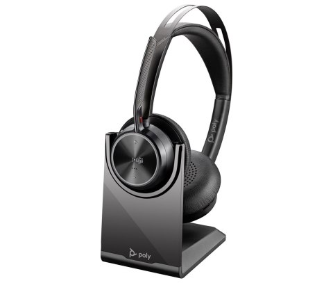 POLY Słuchawki Poly Voyager Focus 2-M USB-C-C Headset USB-C/A Adapter Charging Stand No localization Retail Packaging POLY Słuchawki Poly Voyager Focus 2-M USB-C-C Headset USB-C/A Adapter Charging Stand No localization Retail Packaging