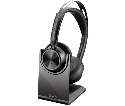 POLY Słuchawki Poly Voyager Focus 2 UC Headset +USB-A to USB-C Cable +Charging Stand Retail Packaging POLY Słuchawki Poly Voyager Focus 2 UC Headset +USB-A to USB-C Cable +Charging Stand Retail Packaging