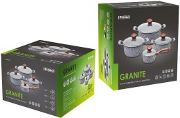 PROMIS PROMIS Komplet Garnków Granitowych 8 el. Indukcja/Gaz