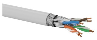 Q-LANTEC Q-LANTEC Kabel S/FTP kat.6A, sieciowy, skrętka, LSOH, Dca 4x2x23 AWG, 10Gb/s, szary, 500m (KIS6ALSOH500DQ)