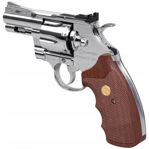 RANGER Rewolwer wiatrówka RANGER Python 357 Magnum 2,5" chrom KWC kal. 4,5 BBs 6-strz. FULL METAL CO2 (AAKCMD661BZB) RANGER Rewolwer wiatrówka RANGER Python 357 Magnum 2,5" chrom KWC kal. 4,5 BBs 6-strz. FULL METAL CO2 (AAKCMD661BZB)