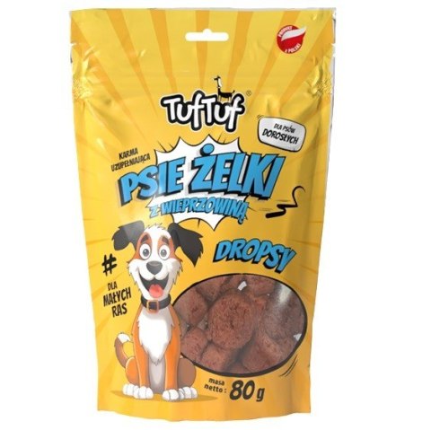TufTuf Tuf Tuf Psie żelki - dropsy wieprzowe 80g