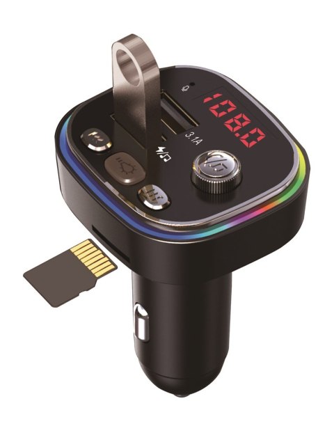 VAKOSS VAKOSS TRAMISTER SAMOCHODOWY RGB/ FM/ BLUETOOTH/ USB / 3.1A TC-B439