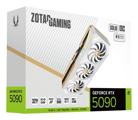 ZOTAC Karta graficzna ZOTAC GAMING GeForce RTX 5090 32GB SOLID OC WHITE ZOTAC Karta graficzna ZOTAC GAMING GeForce RTX 5090 32GB SOLID OC WHITE