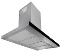 AKPO Okap kominowy AKPO WK-4 FENIKS SLIM GLASS 90 (435,6 m3/h; 900mm; kolor czarny)