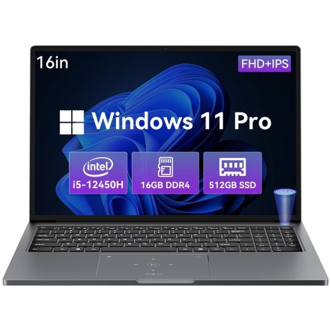 Blackview Blackview AceBook-12K1 i5-12450H 16"FHD+ 16GB SSD512 BT W11Pro Gray Blackview Blackview AceBook-12K1 i5-12450H 16"FHD+ 16GB SSD512 BT W11Pro Gray