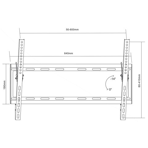 Maclean MACLEAN UCHWYT DO TELEWIZORA 37-70" 55KG MC-605N